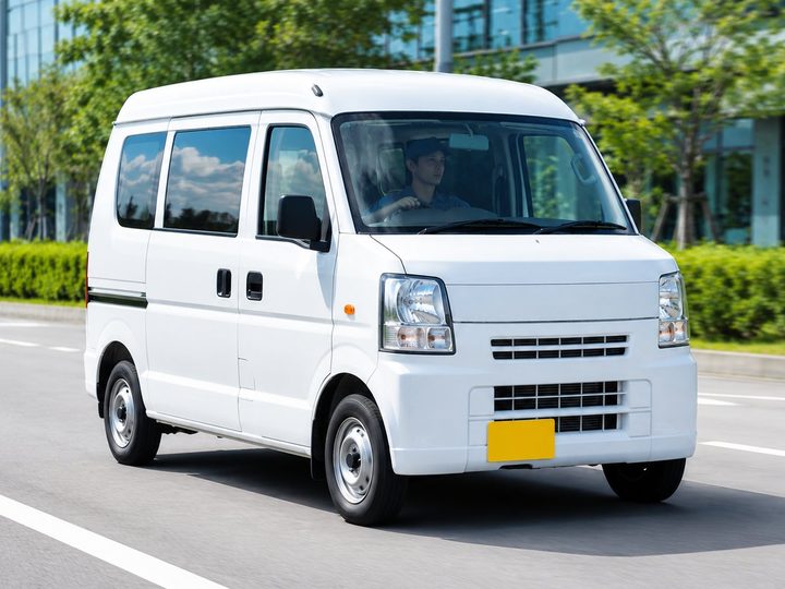 配送中の軽貨物車